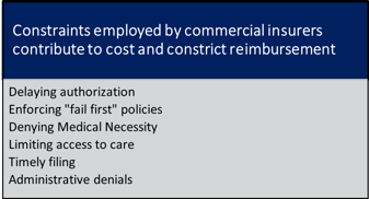 commercial insurer constraints